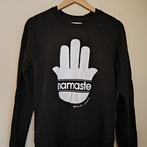 Spiritual Gangster Black and White Namaste Sweater